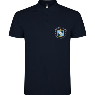 Polo collège manches courtes bleu marine